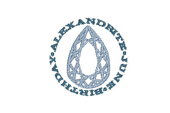 Alexandrite Faceted Pear June Birthday Embroidery Review