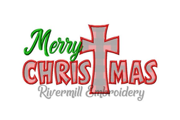 Applique Merry Christmas with Cross Review for Craft Fairs