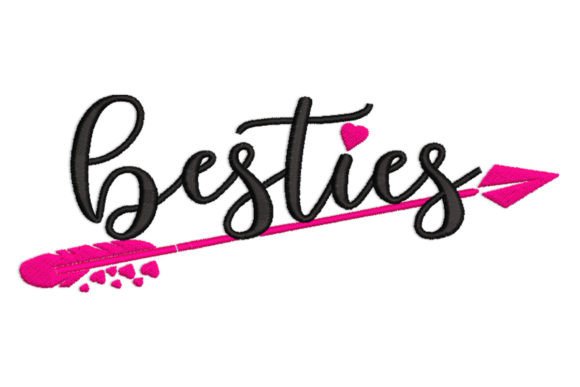 Besties Embroidery Design Review for Small Business Merch