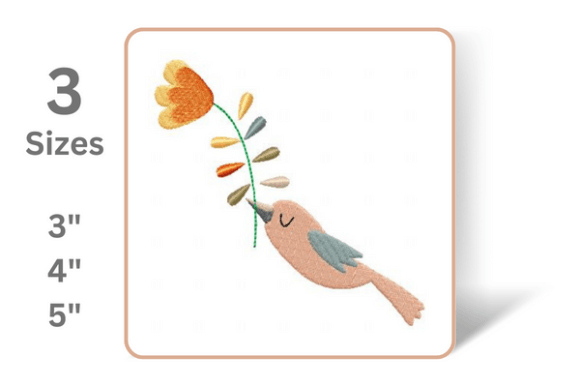 Bird with Flower Embroidery Design Review