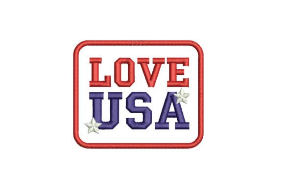 Chevron Love USA: A Patriotic Embroidery Design for Boutique Projects