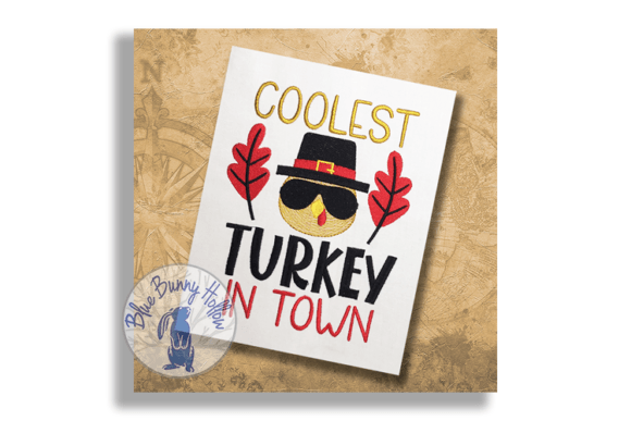 Coolest Turkey in Town Embroidery Review