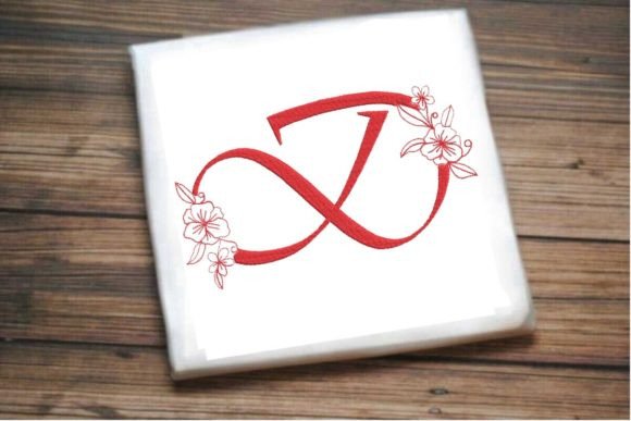 D Floral Monogram Letter: A Seasonal Embroidery Essential