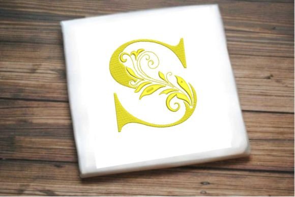 Elegant Floral Alphabet Letter S Review for Personalized Embroidery