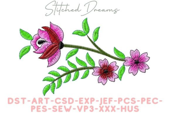 Interplay of Flowers: A Design Review for Boutique Embroidery Projects