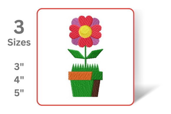 Potted Flower Embroidery Design Review