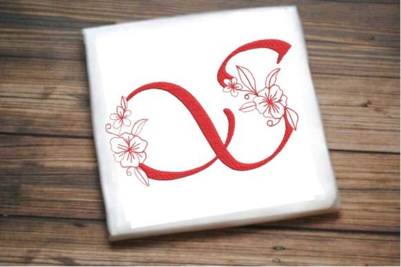S Floral Monogram Letter: A Versatile Embroidery Design for Craft Fairs