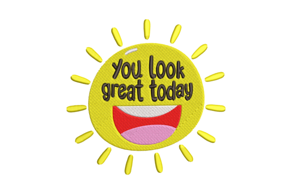 You Look Great Today Embroidery Review